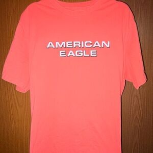 American Eagle Outfitters Vibrant Coral Tee